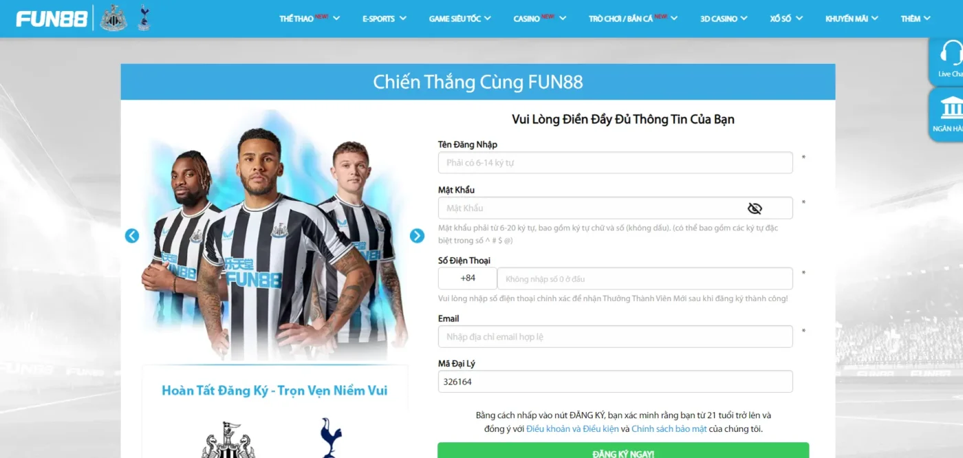 Tìm hiểu các bước tham gia chơi thể thao trực tuyến tại Fun88