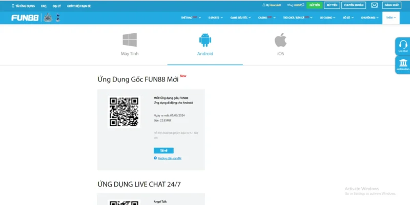 Hướng dẫn tải app chi tiết