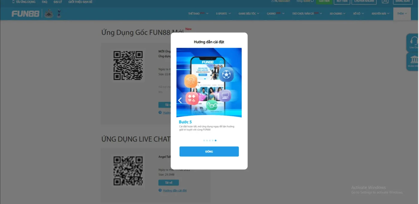 Quy trình tải app fun88 an toàn