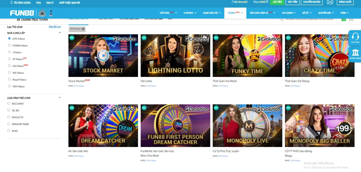 Sự hấp dẫn của trò chơi Xóc Đĩa tại casino Fun88